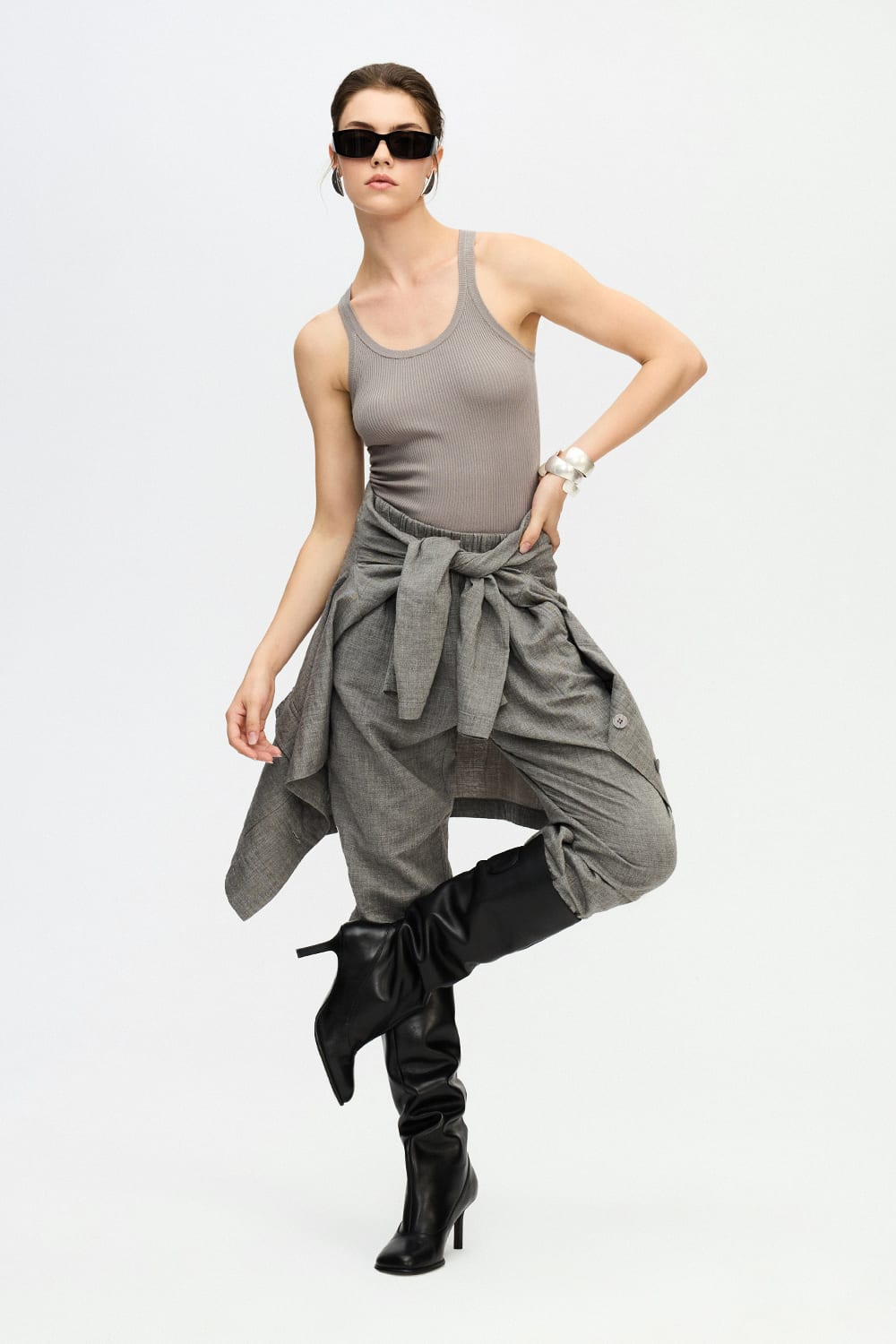 İkikız-Gri Ceket-Ceket-5-Milagron.com