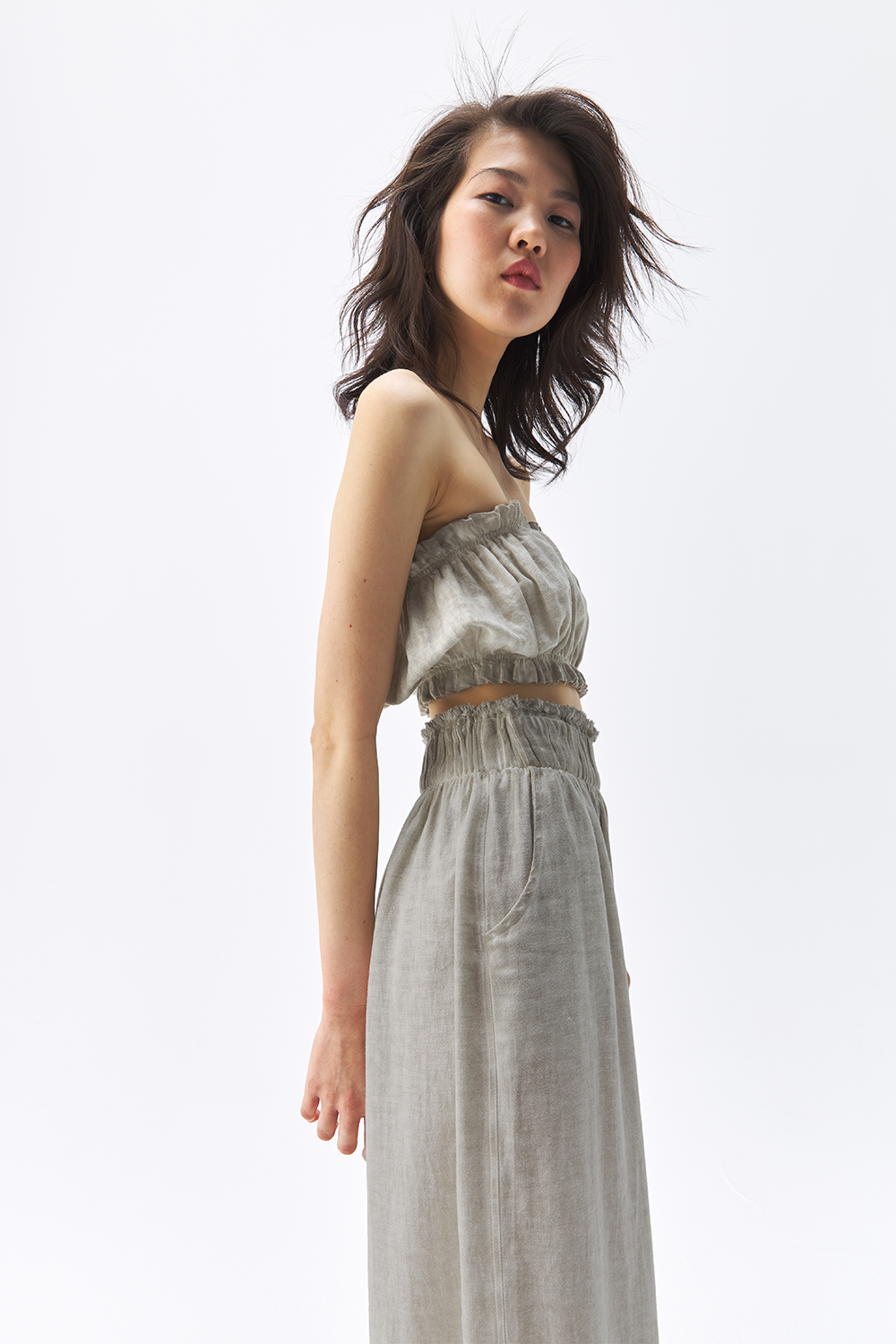 İkikız-Gri Mini Büstiyer-Top-2-Milagron.com