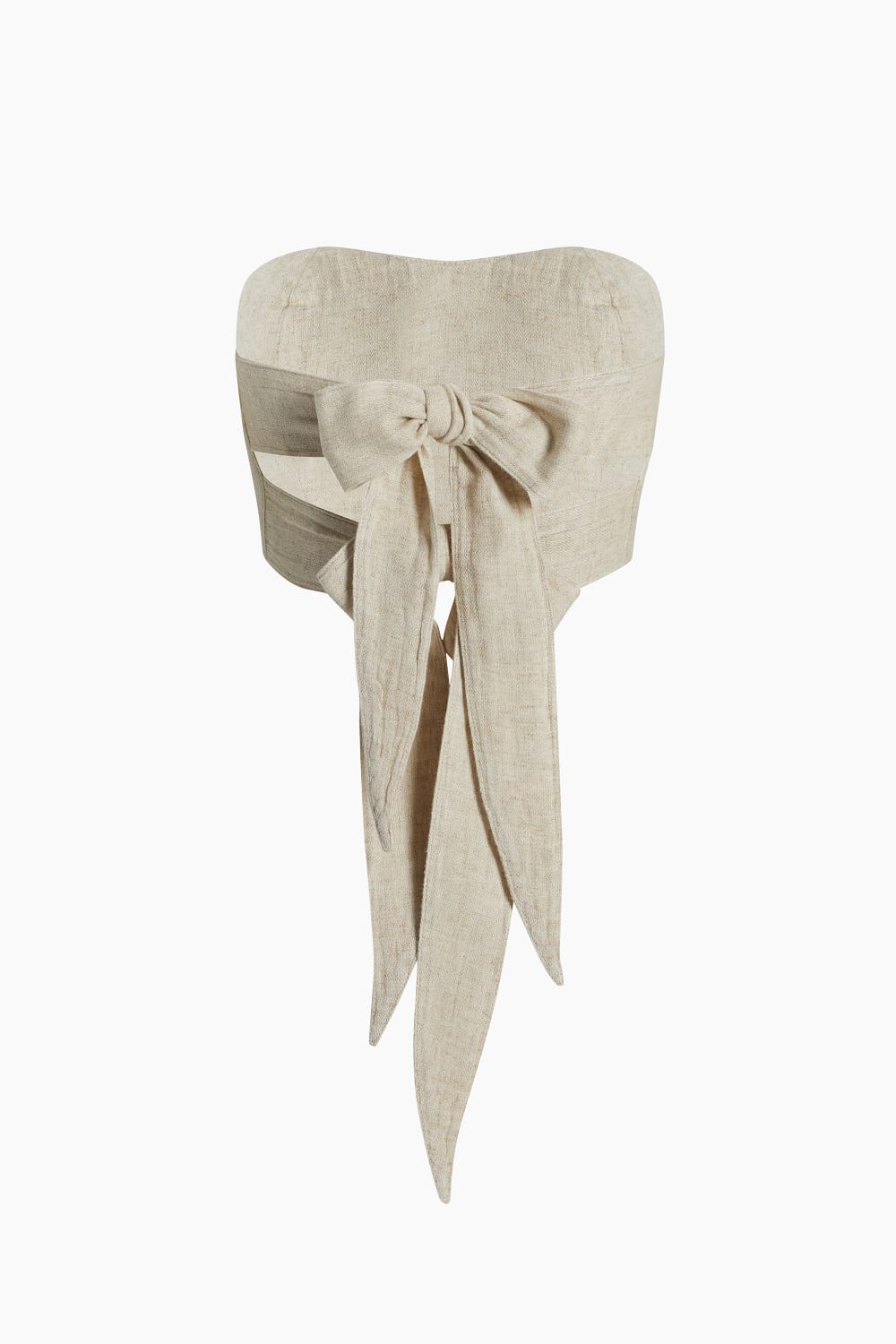 İkikız-Keten Bandeau Bluz-Top-2-Milagron.com