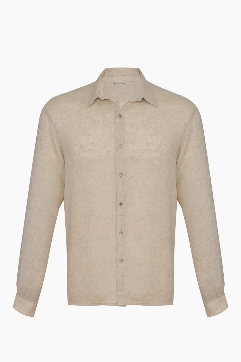 İkikız-Keten Natürel Gömlek-Gömlek-1-Milagron.com