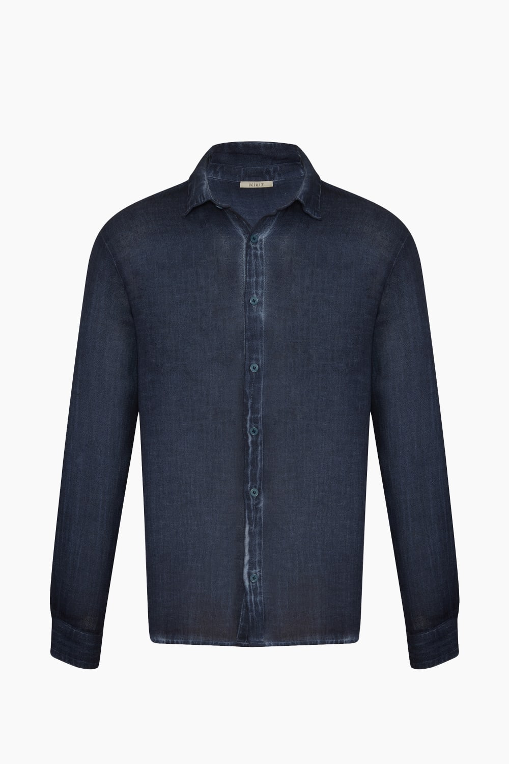 İkikız-Keten Navy Gömlek-Gömlek-1-Milagron.com