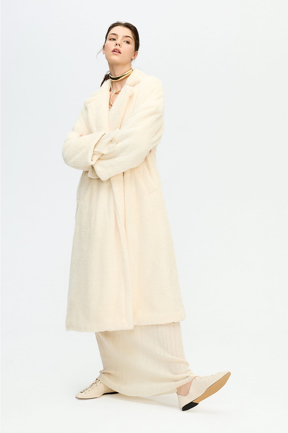 İkikız-Pelüş Uzun Ceket-Ceket-5-Milagron.com