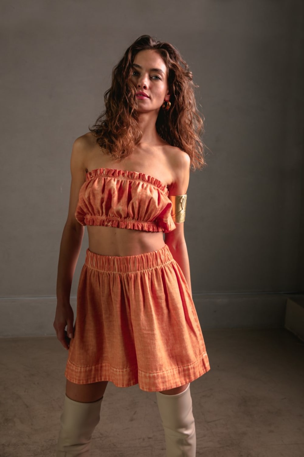 İkikız-Turuncu Şort-Şort-4-Milagron.com