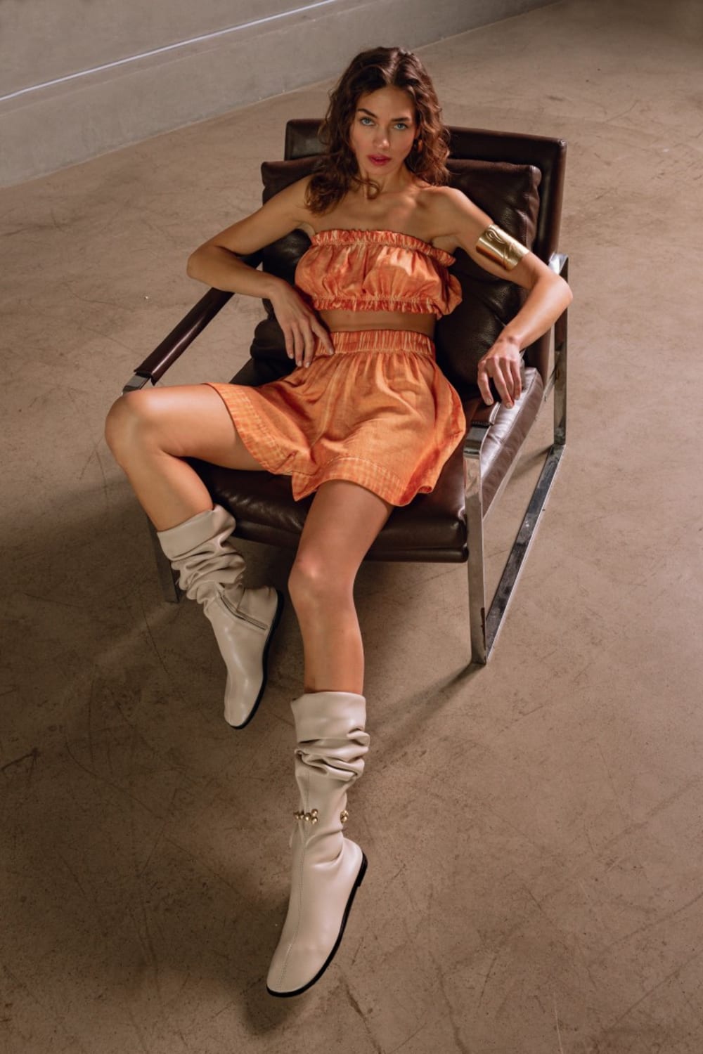 İkikız-Turuncu Şort-Şort-5-Milagron.com