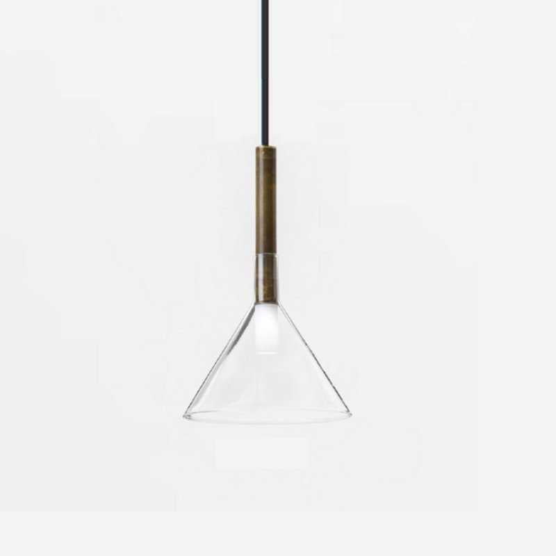 Alchimia Cono Sarkit 1L Anti̇k Pi̇ri̇nç Şeffaf Ø18X30 Cm G9 Led 1X5W