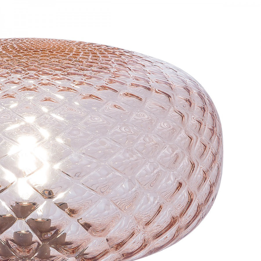 Bloom Masa Lambasi 1L Transparan Pembe Ø30X28 Cm E27 Led 1X15W