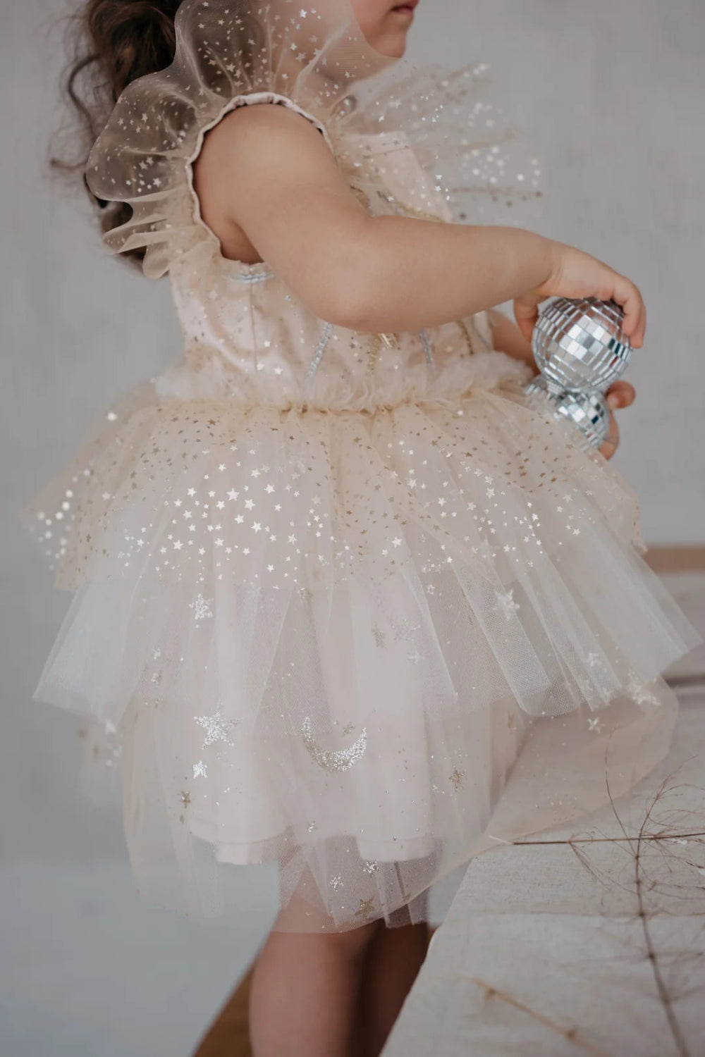 Ilo and Friends-Frida Cream Elbise-Çocuk Elbise & Tulum-3-Milagron.com