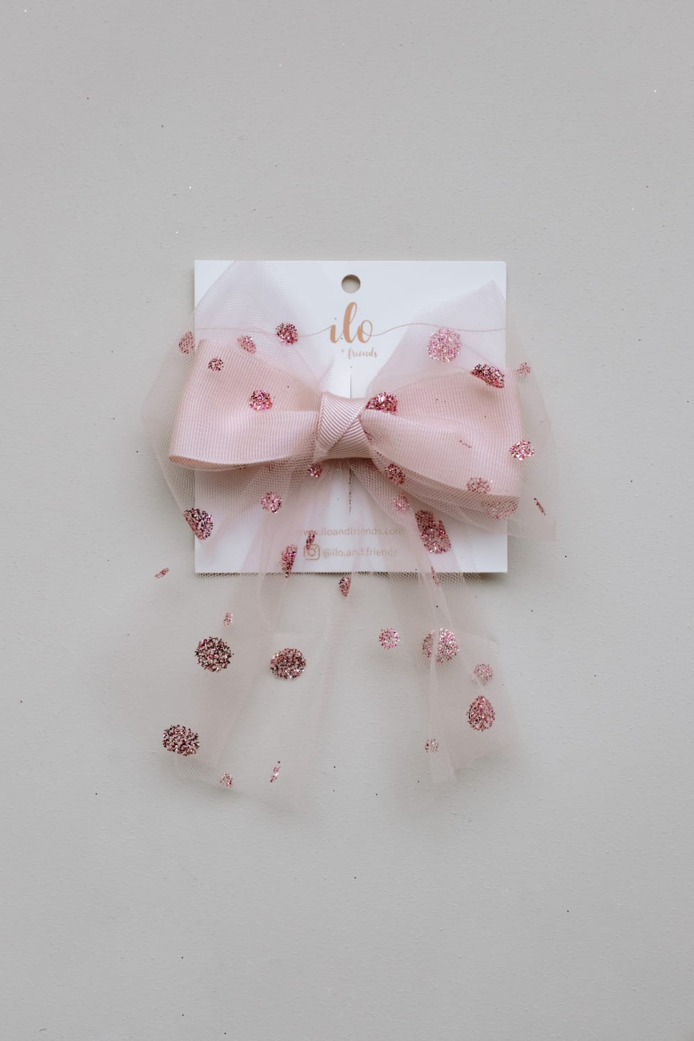 Ilo and Friends-Spotty Pink Klipsli Toka-Saç Aksesuarı-1-Milagron.com