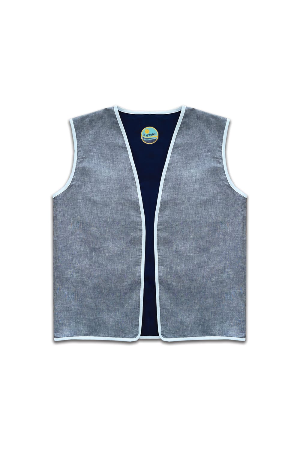 In D'Tales-Long Beach Çift Taraflı Yelek-Yelek-2-Milagron.com