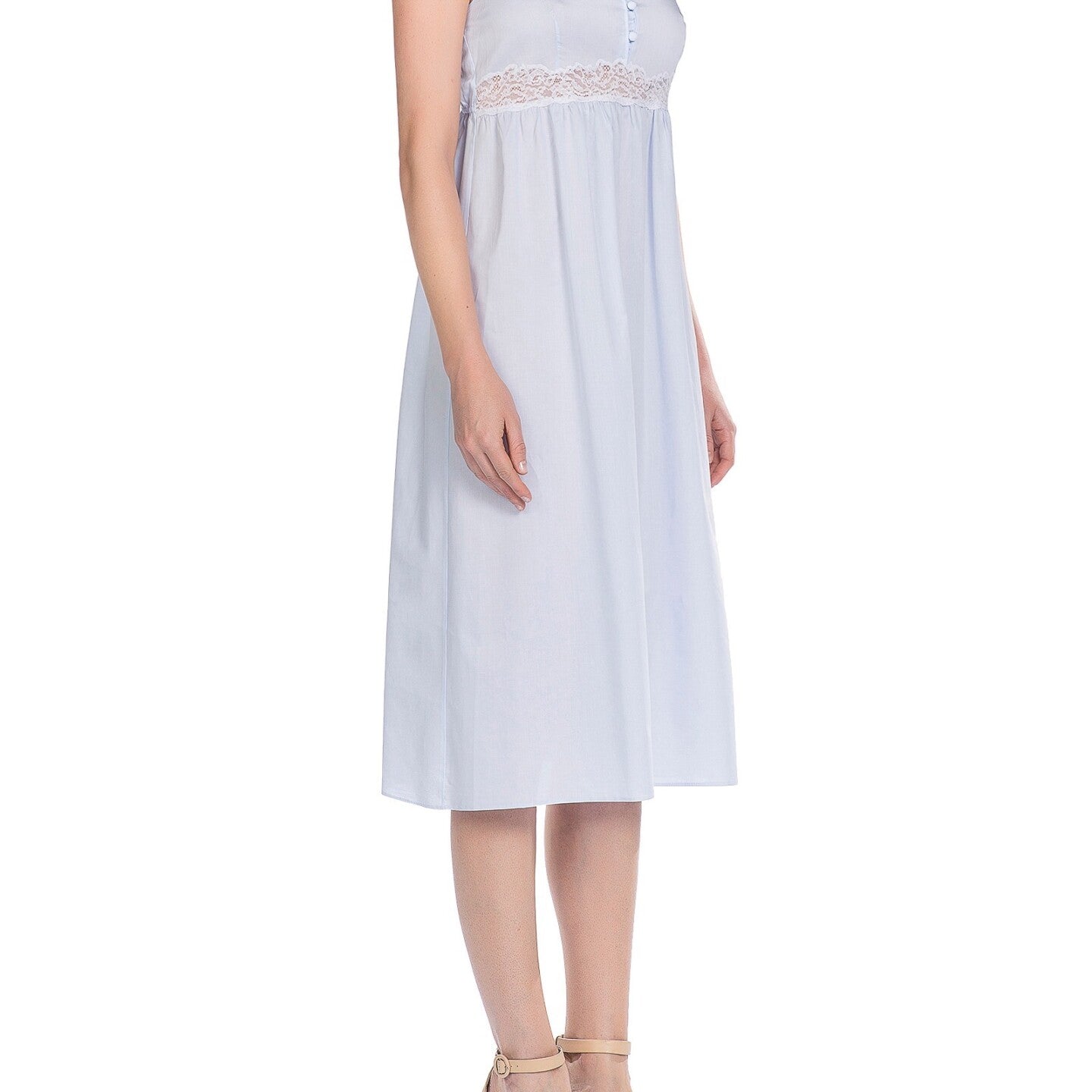 İpek Kıramer-Barbie Cotton Chemise Blue-Chemise-2-Milagron.com