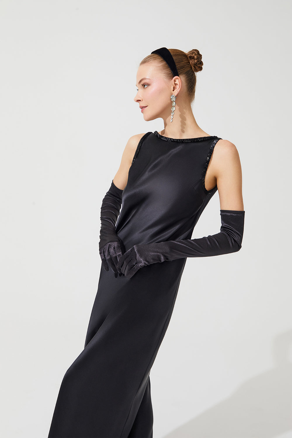 İpek Kıramer-Blue Sky Dress Black-Elbise-3-Milagron.com