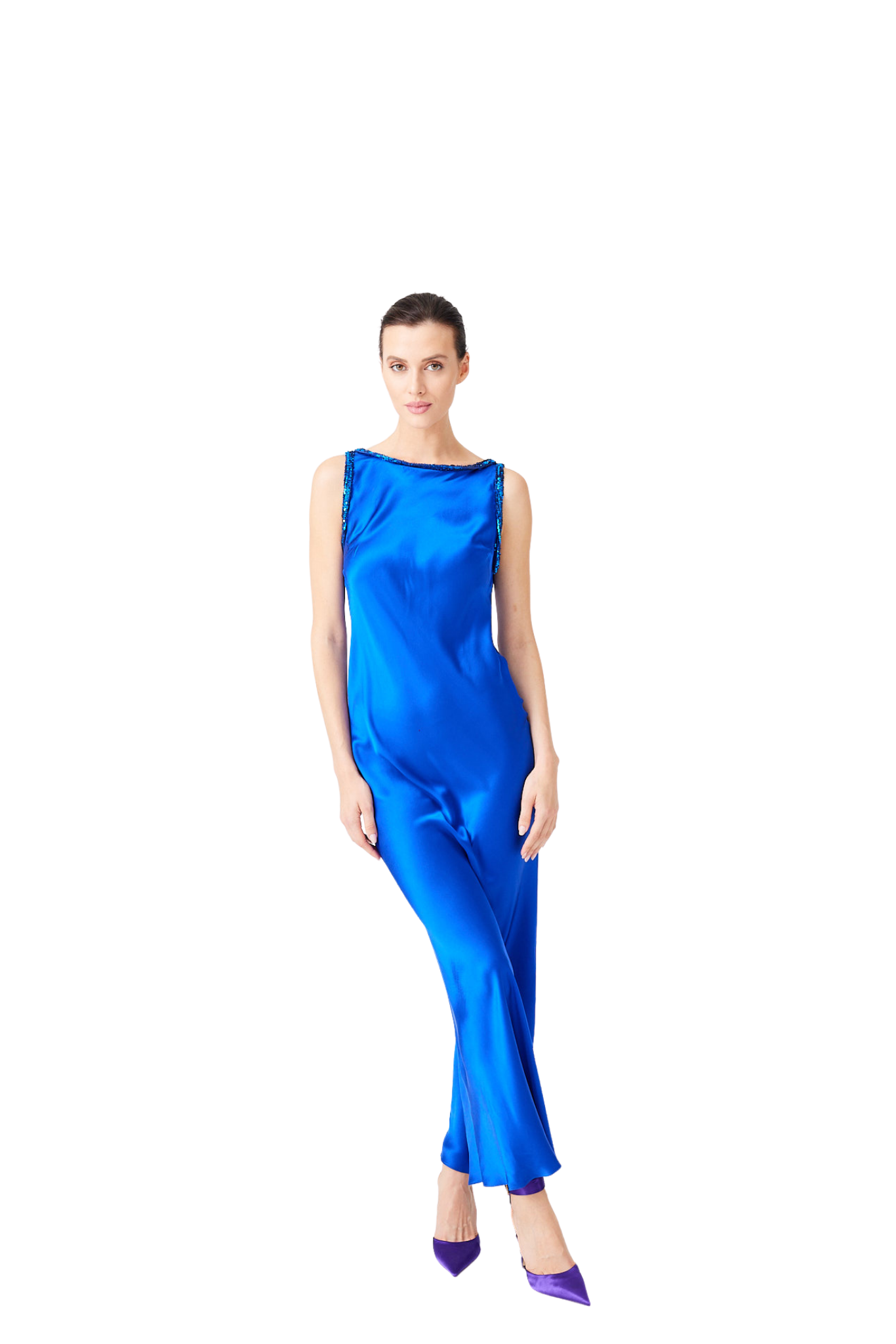 İpek Kıramer-Blue Sky Dress Blue-Elbise-1-Milagron.com