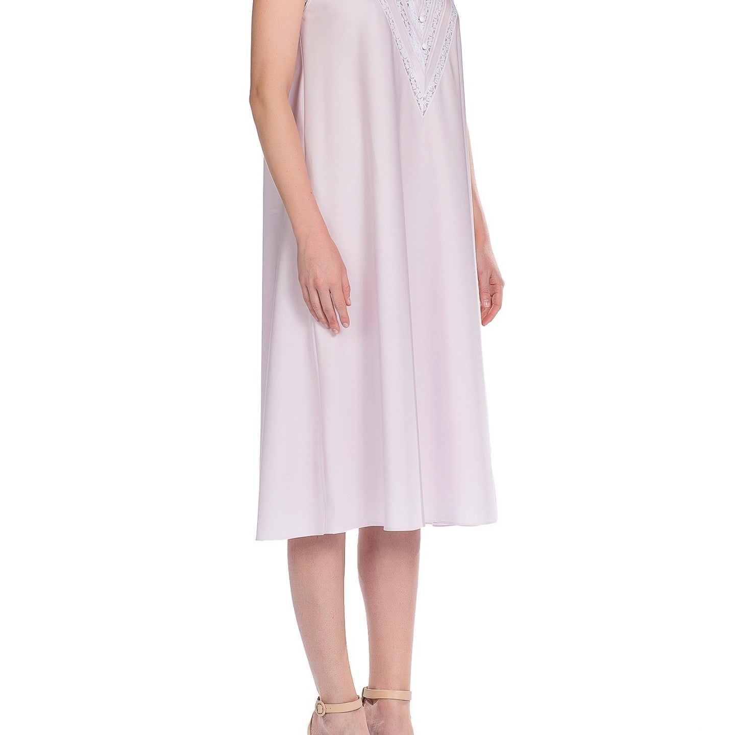 İpek Kıramer-Boleyn Cotton Chemise Pink-Gecelik-2-Milagron.com