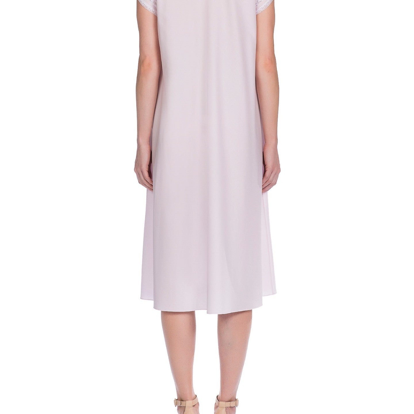 İpek Kıramer-Boleyn Cotton Chemise Pink-Gecelik-3-Milagron.com