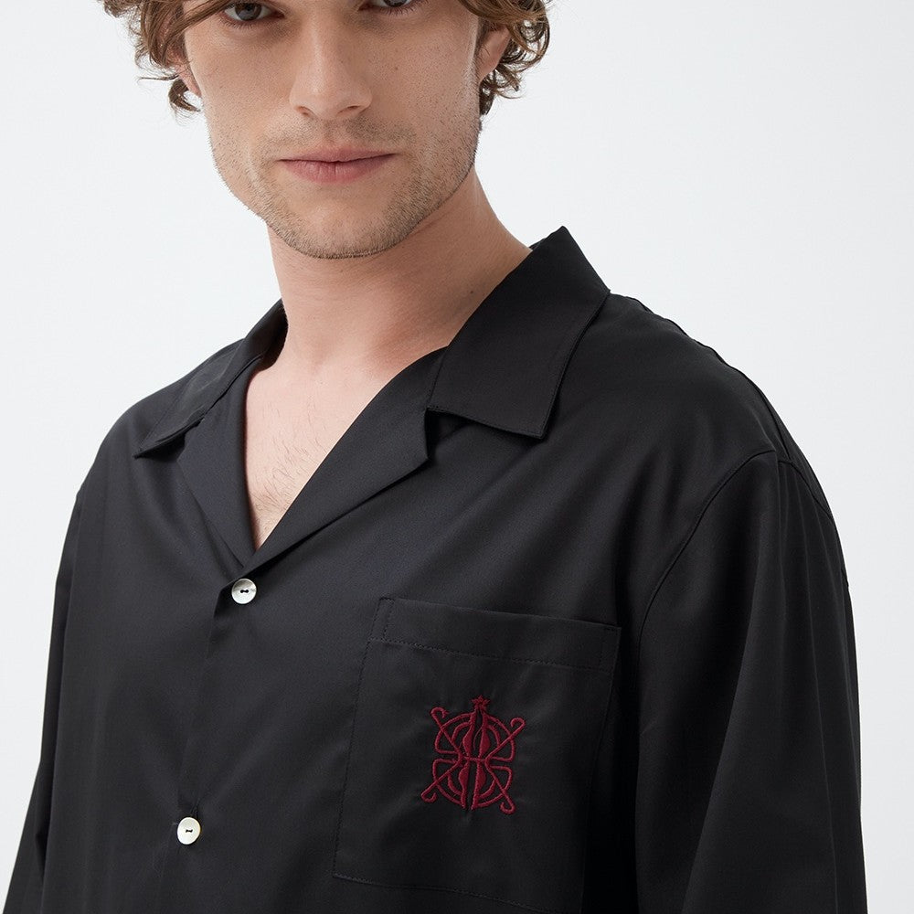 İpek Kıramer-Caro Coton Pyjama Black-Pijama Takımı-4-Milagron.com