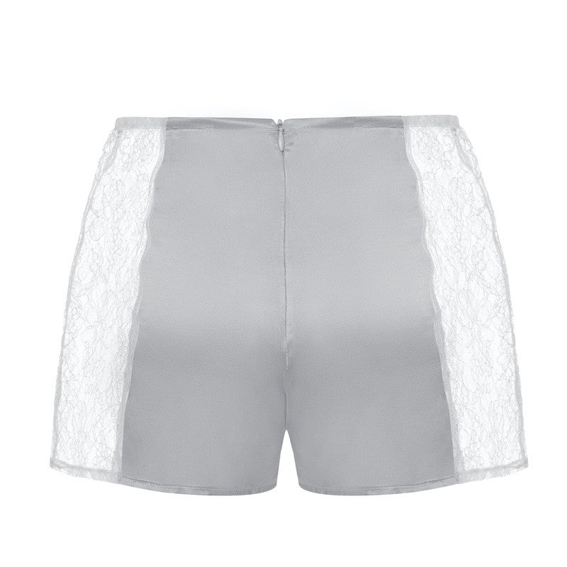 İpek Kıramer-Fairy Tale Long Tulle Chemise Gray-Gecelik-10-Milagron.com