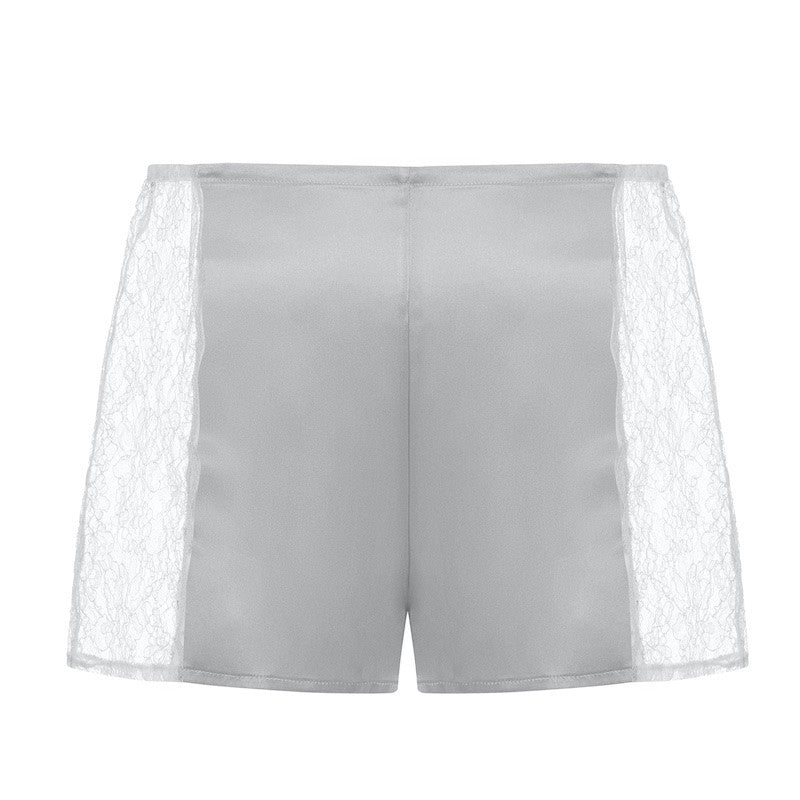 İpek Kıramer-Fairy Tale Long Tulle Chemise Gray-Gecelik-9-Milagron.com