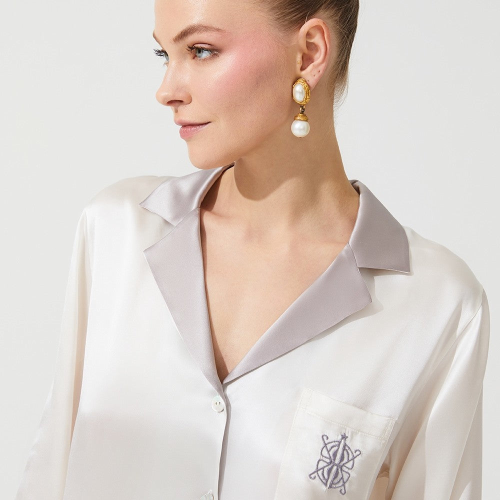 İpek Kıramer-Fi̇fi̇ Silk Pyjamas-Pijama Takımı-3-Milagron.com