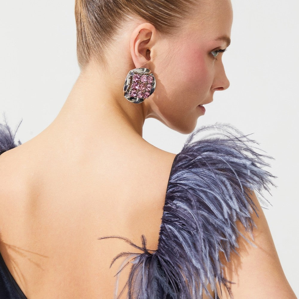 İpek Kıramer-Flying Bird Velvet Dress-Elbise-3-Milagron.com