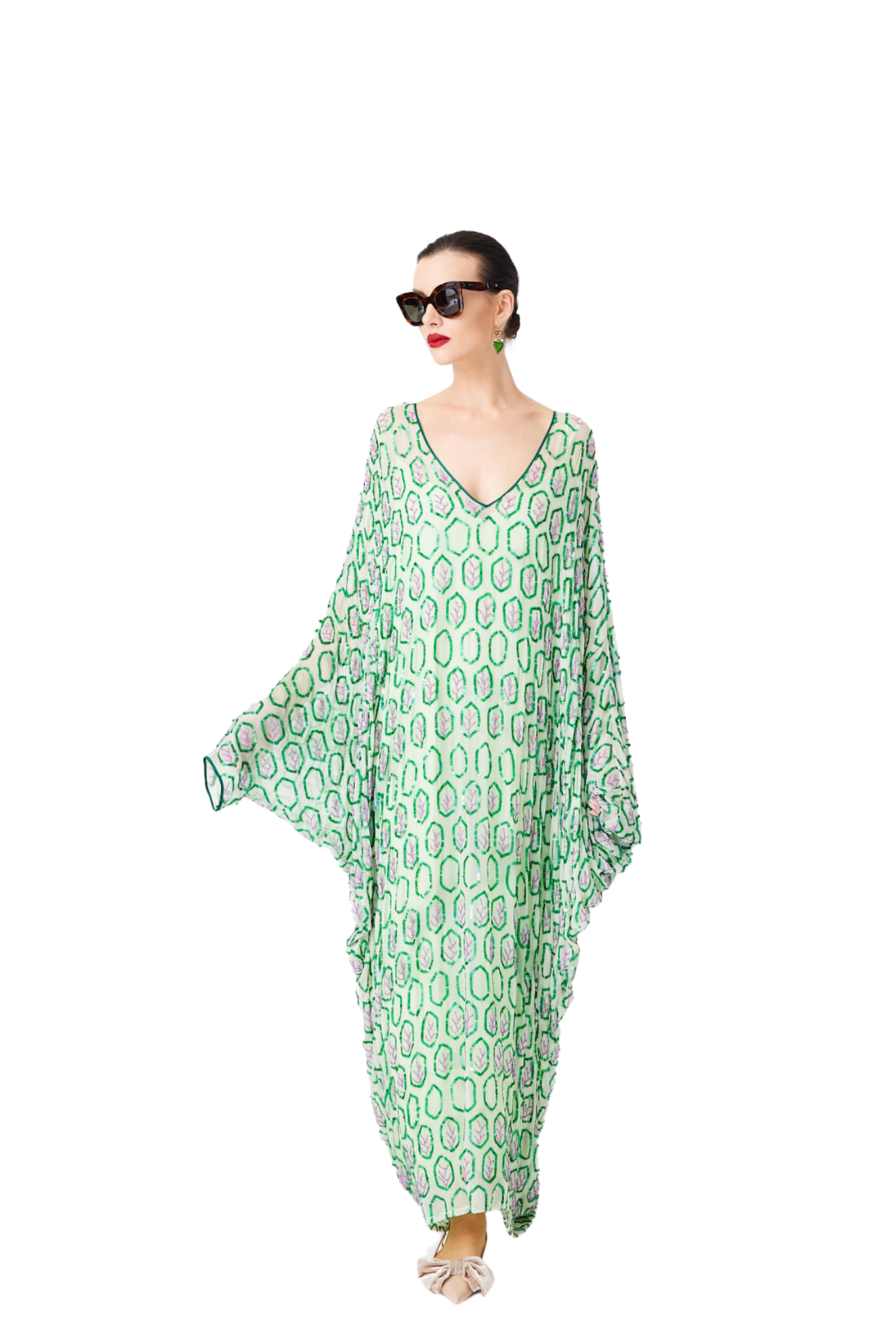 İpek Kıramer-Green Tulle Dress-Elbise-1-Milagron.com