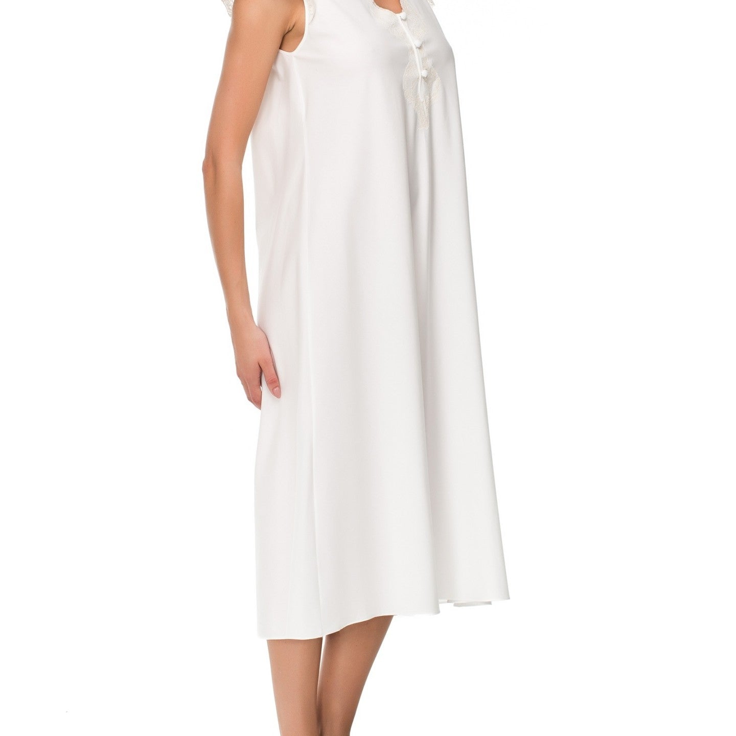 İpek Kıramer-Holy Cotton Chemise Ecru-Gecelik-2-Milagron.com