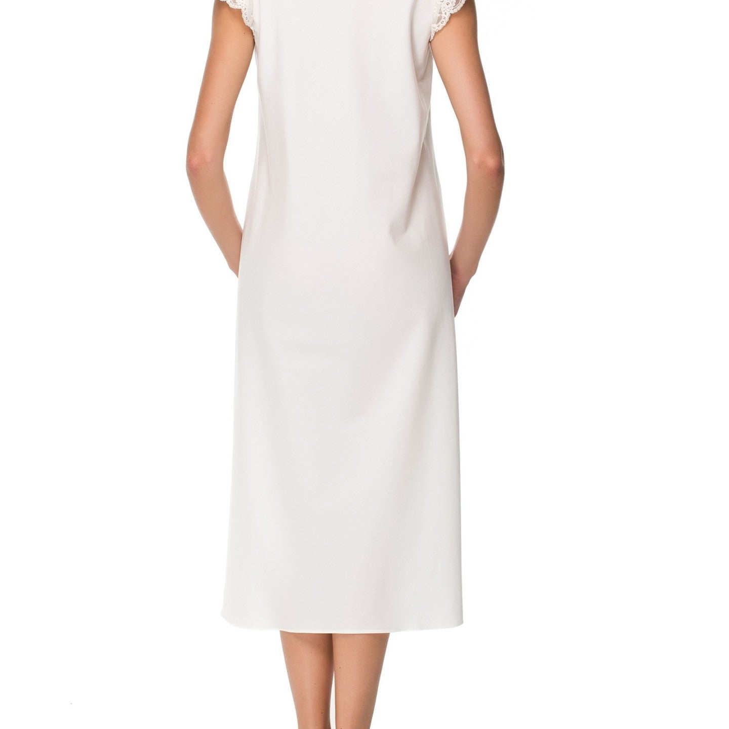 İpek Kıramer-Holy Cotton Chemise Ecru-Gecelik-3-Milagron.com