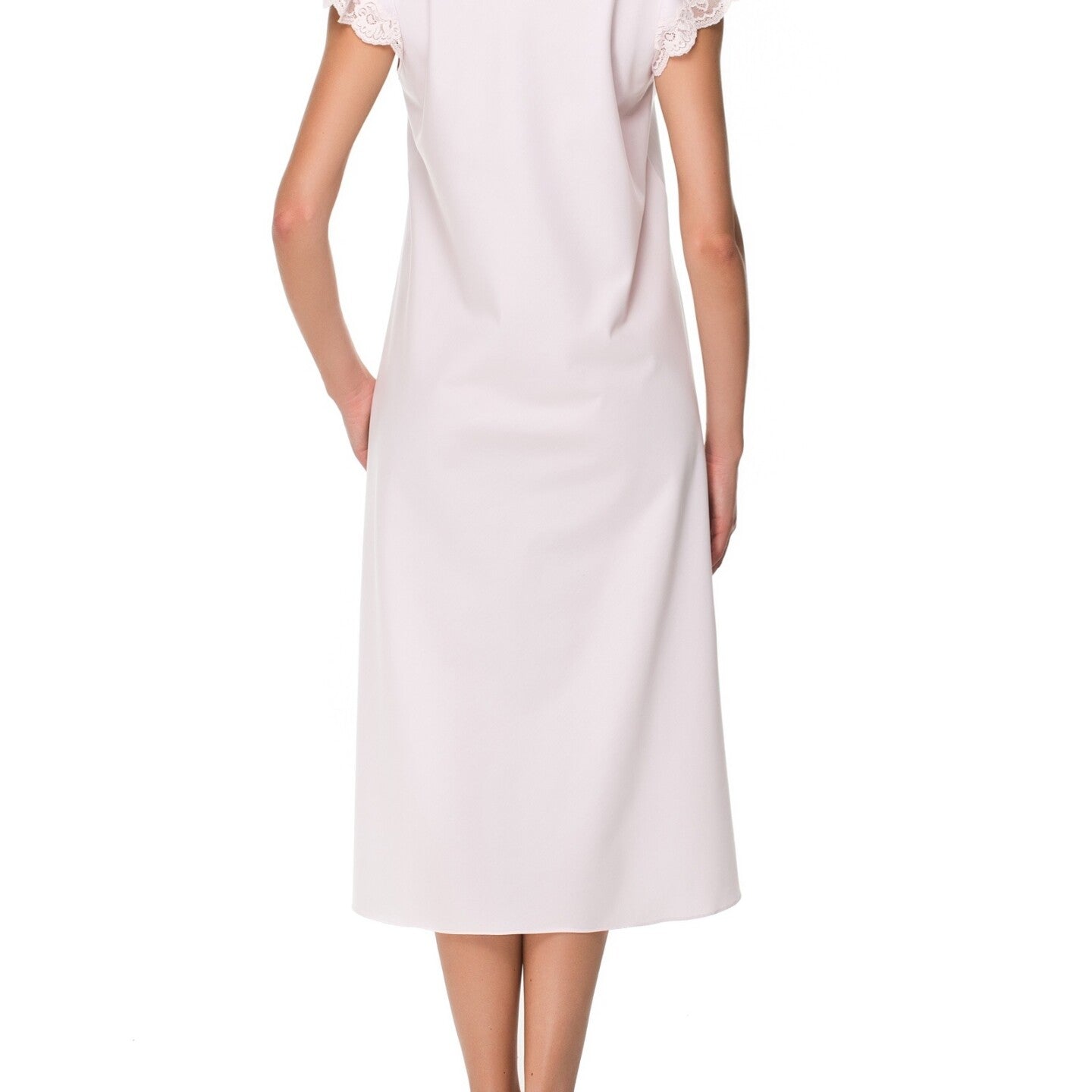 İpek Kıramer-Holy Cotton Chemise Pink-Gecelik-3-Milagron.com