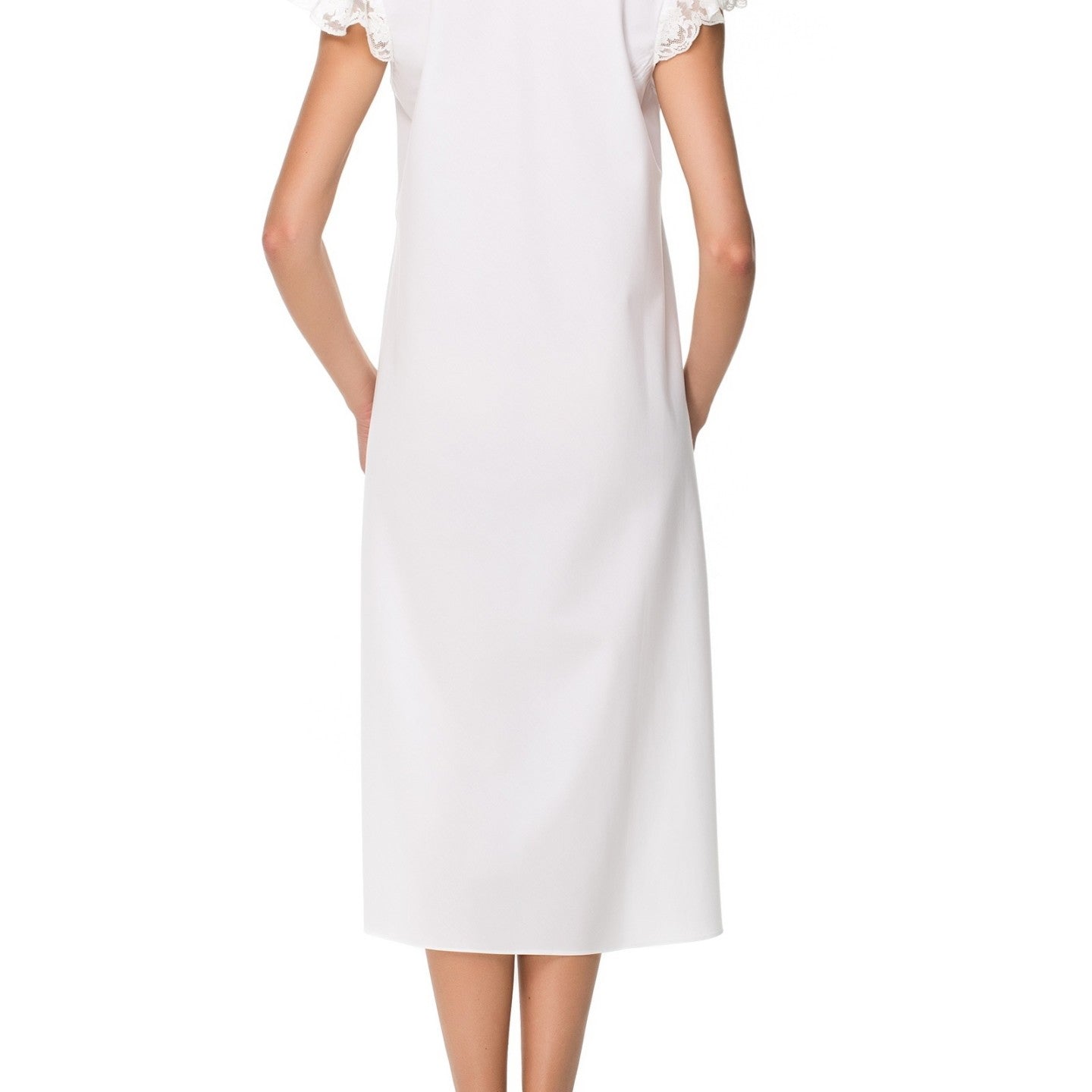 İpek Kıramer-Holy Cotton Chemise White-Gecelik-3-Milagron.com