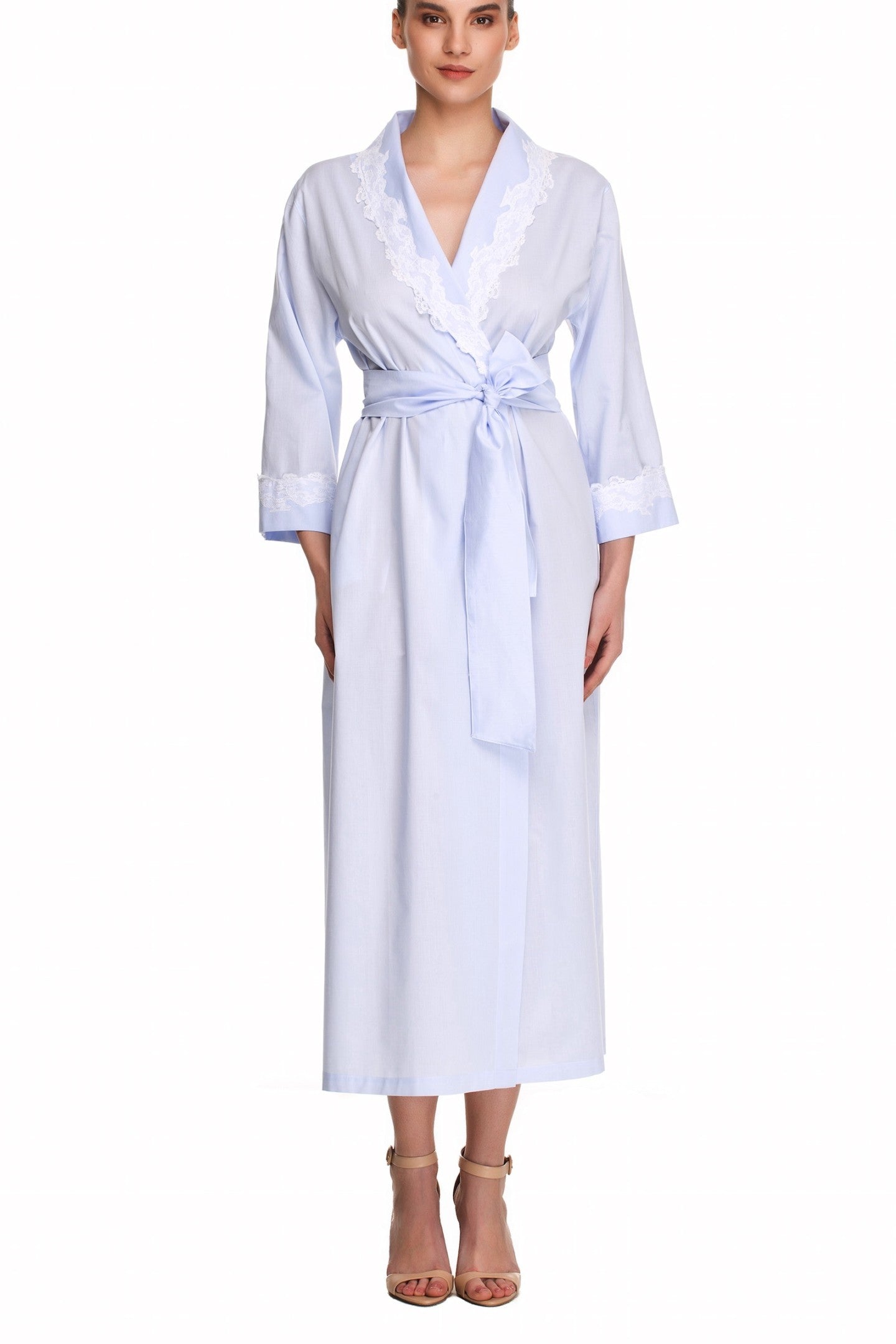 İpek Kıramer-Holy Cotton Robe Blue-Sabahlık-1-Milagron.com