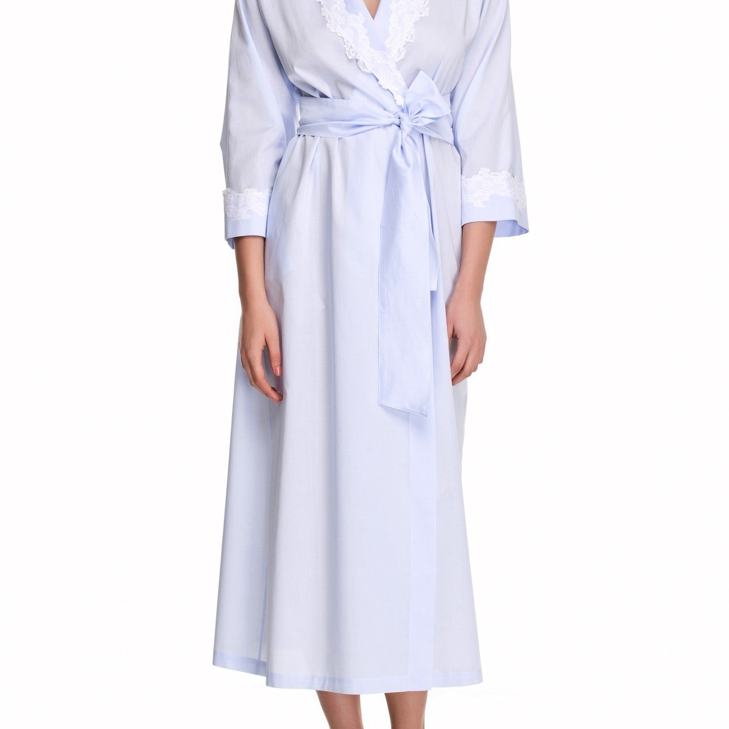 İpek Kıramer-Holy Cotton Robe Blue-Sabahlık-2-Milagron.com