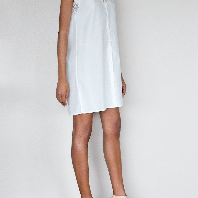 İpek Kıramer-Holy Cotton Shirt Chemise Ecru-Gecelik-2-Milagron.com