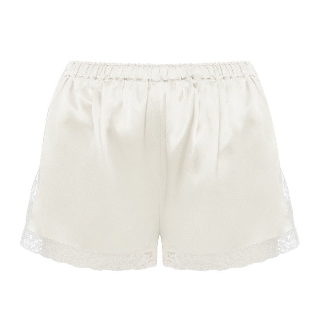 İpek Kıramer-Joy Silk Babydoll Ecru-Alt - Üst Takım-7-Milagron.com