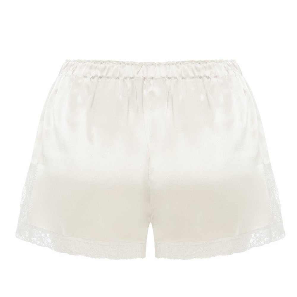 İpek Kıramer-Joy Silk Babydoll Ecru-Alt - Üst Takım-8-Milagron.com