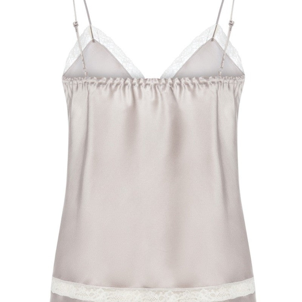 İpek Kıramer-Joy Silk Babydoll Gray-Alt - Üst Takım-6-Milagron.com