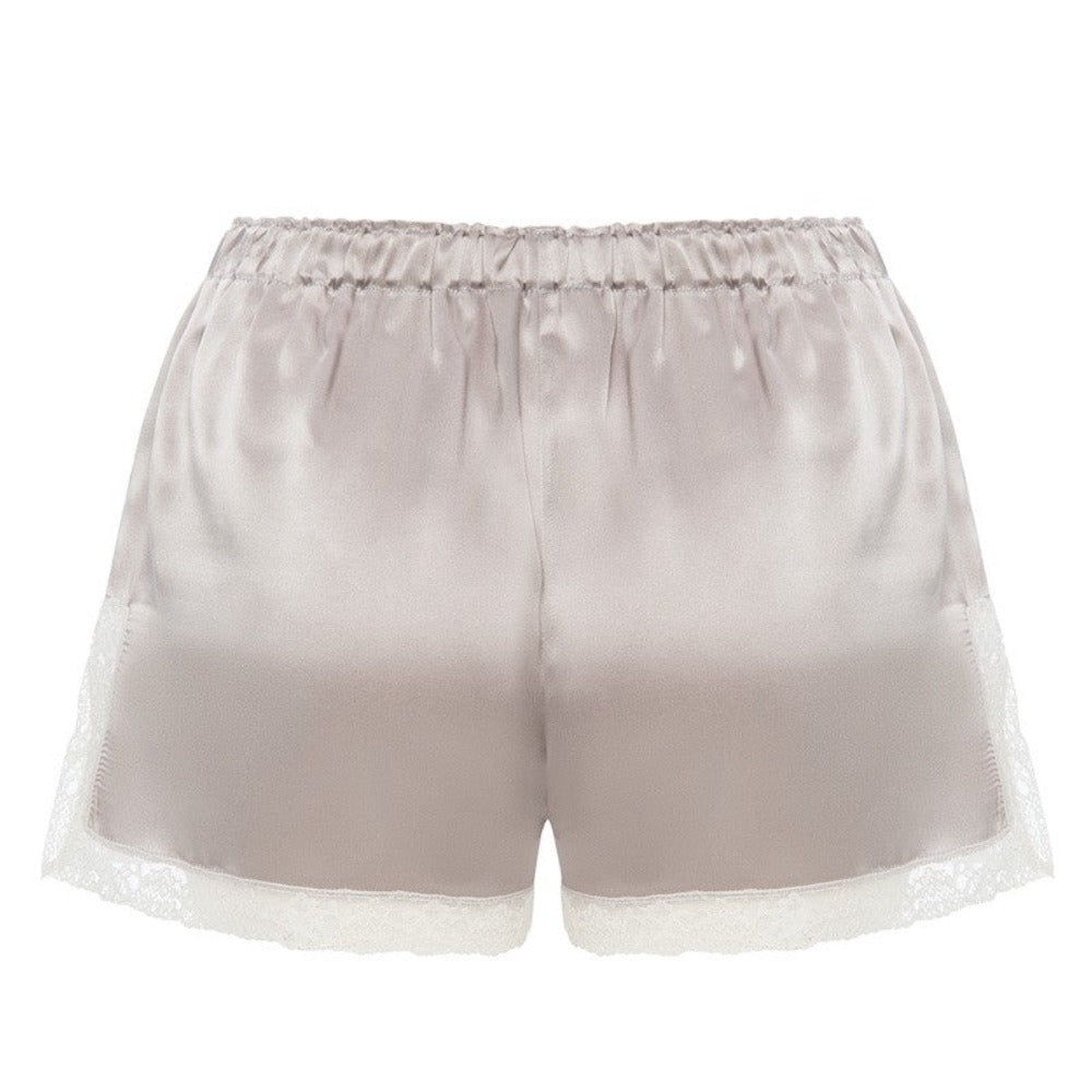 İpek Kıramer-Joy Silk Babydoll Gray-Alt - Üst Takım-8-Milagron.com