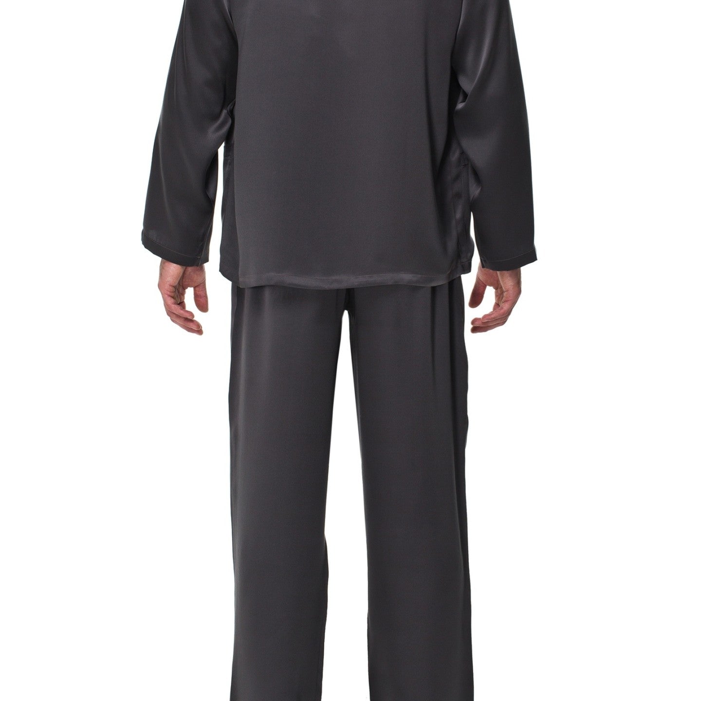 İpek Kıramer-King Silk Pyjama Dark Grey-Pijama Takımı-3-Milagron.com