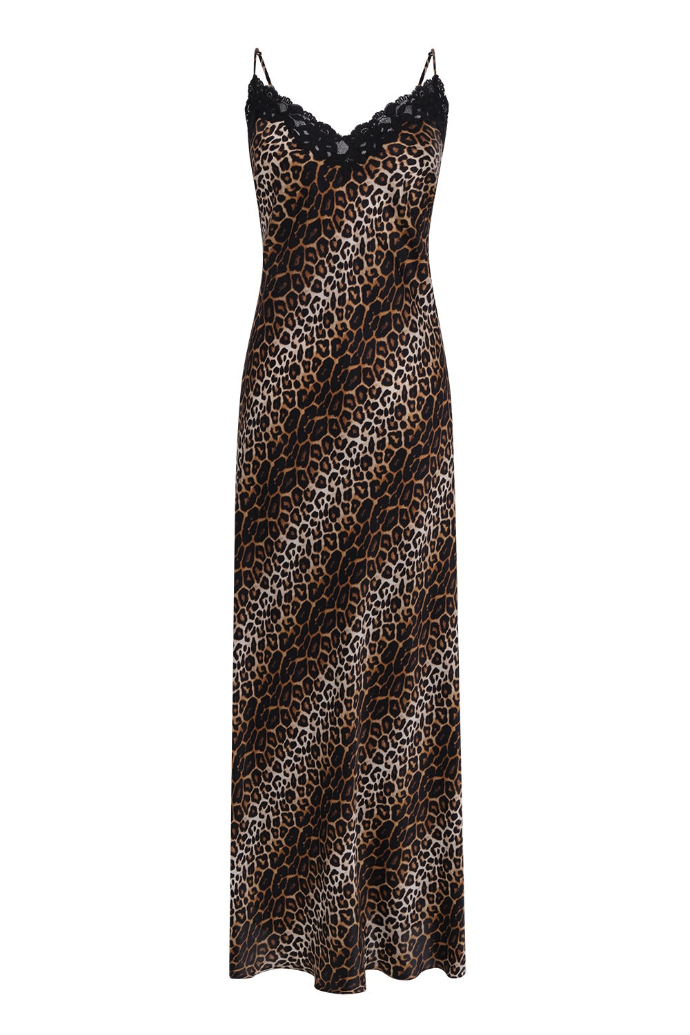 İpek Kıramer-Leopard Silk Long Dress-Elbise-2-Milagron.com