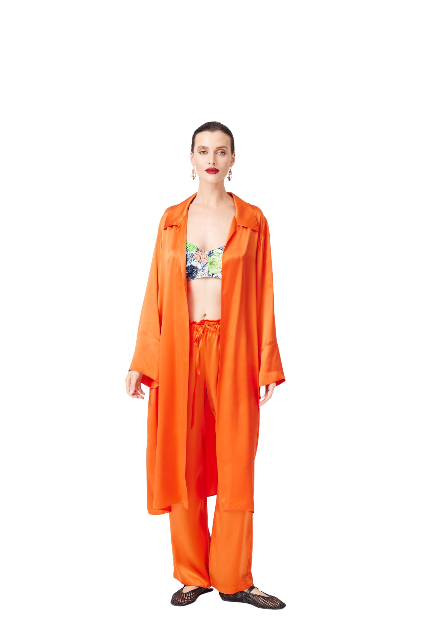 İpek Kıramer-Orange Set-Alt - Üst Takım-1-Milagron.com