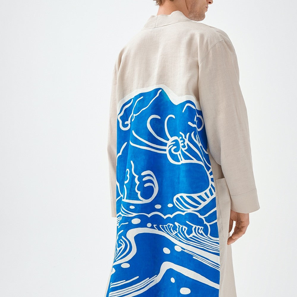Painture Linen Kimono Beige