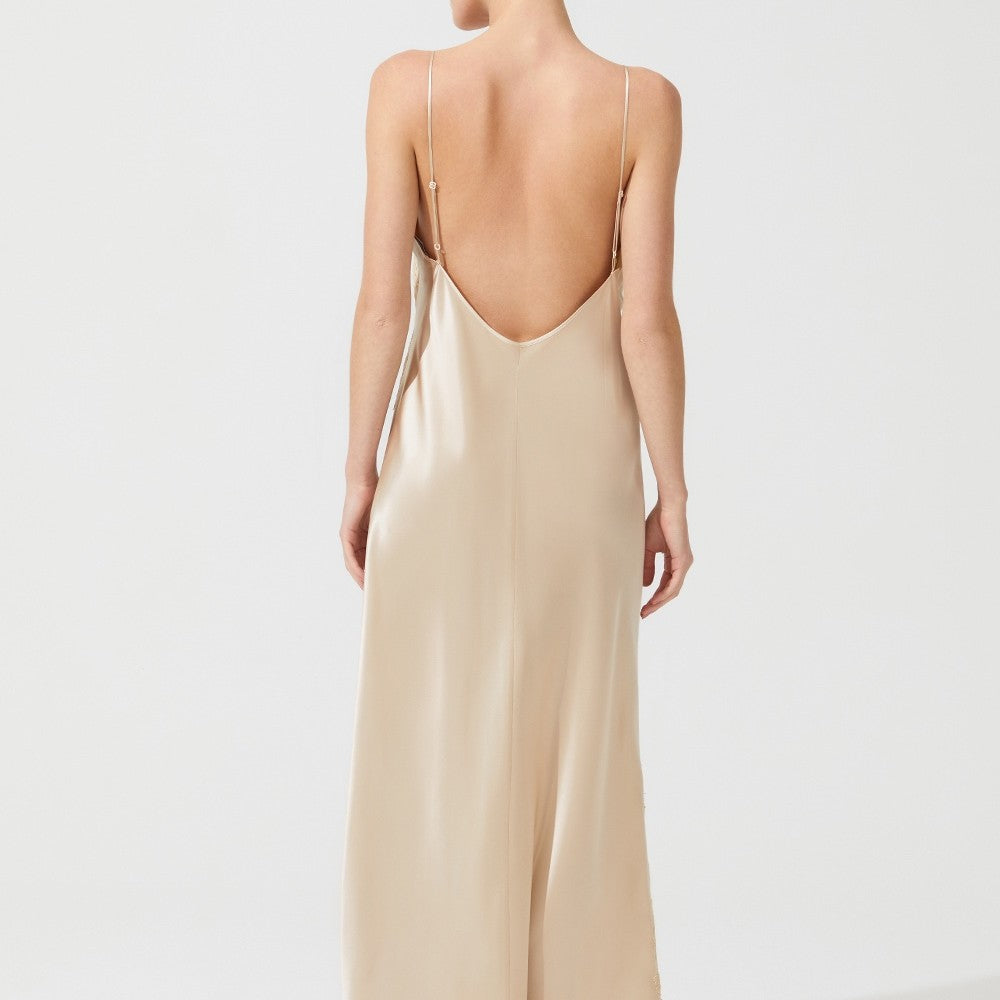 İpek Kıramer-Rita Silk Chemise Gold-Gecelik-4-Milagron.com