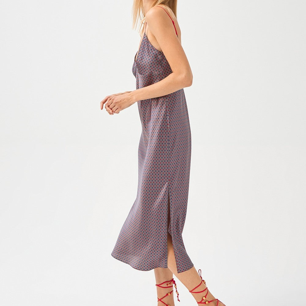 İpek Kıramer-Sateen Dress Smoked-Elbise-4-Milagron.com