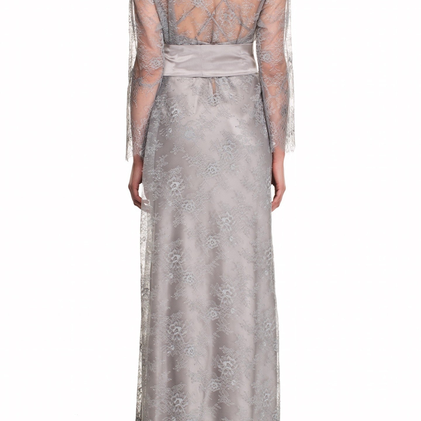 İpek Kıramer-Soprano Lace Robe Grey-Sabahlık-4-Milagron.com