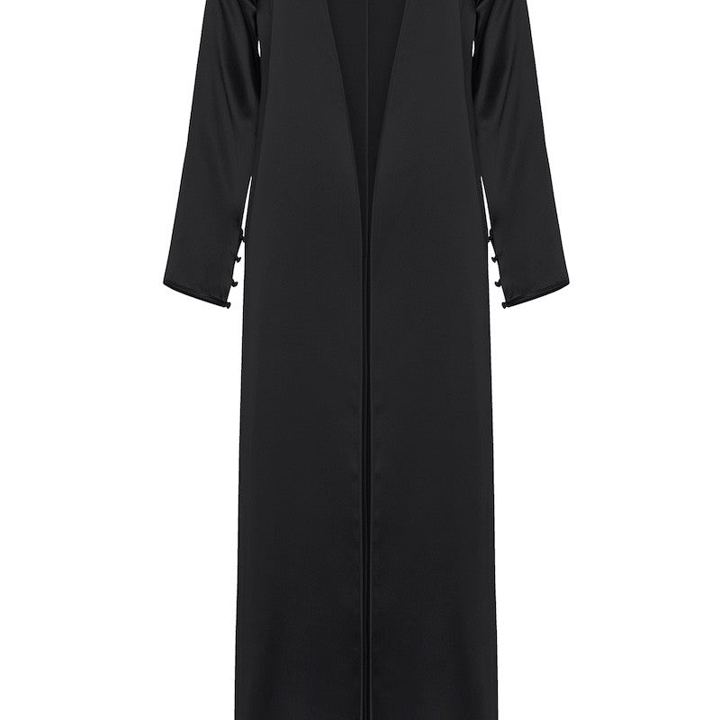 İpek Kıramer-Street Style Robe Black-Sabahlık-3-Milagron.com