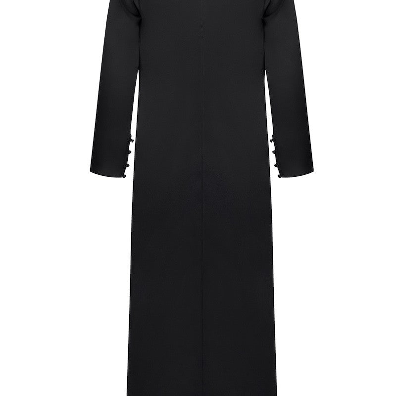 İpek Kıramer-Street Style Robe Black-Sabahlık-4-Milagron.com