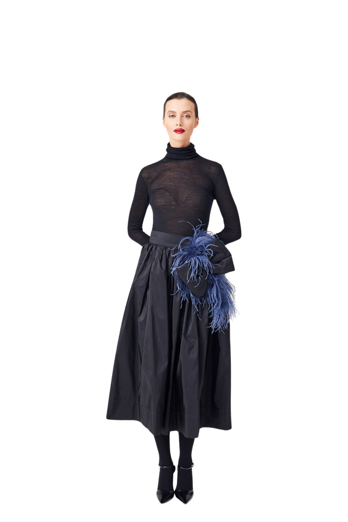 İpek Kıramer-Taffeta Skirt-Etek-1-Milagron.com