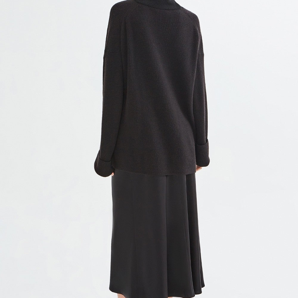 İpek Kıramer-Tango Silk Skirt Black-Elbise-2-Milagron.com