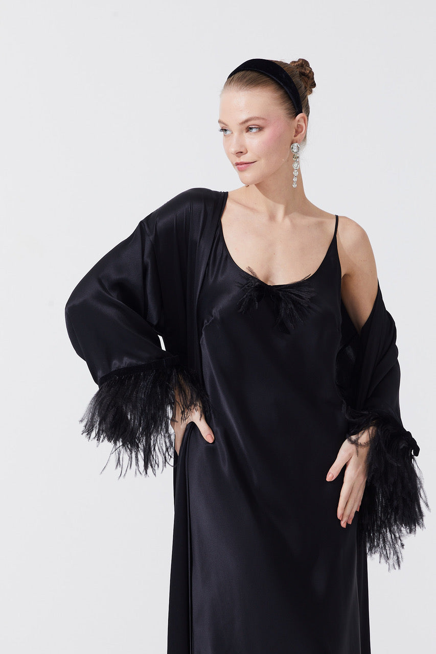 İpek Kıramer-The Moon Silk Chemise-Gecelik-1-Milagron.com