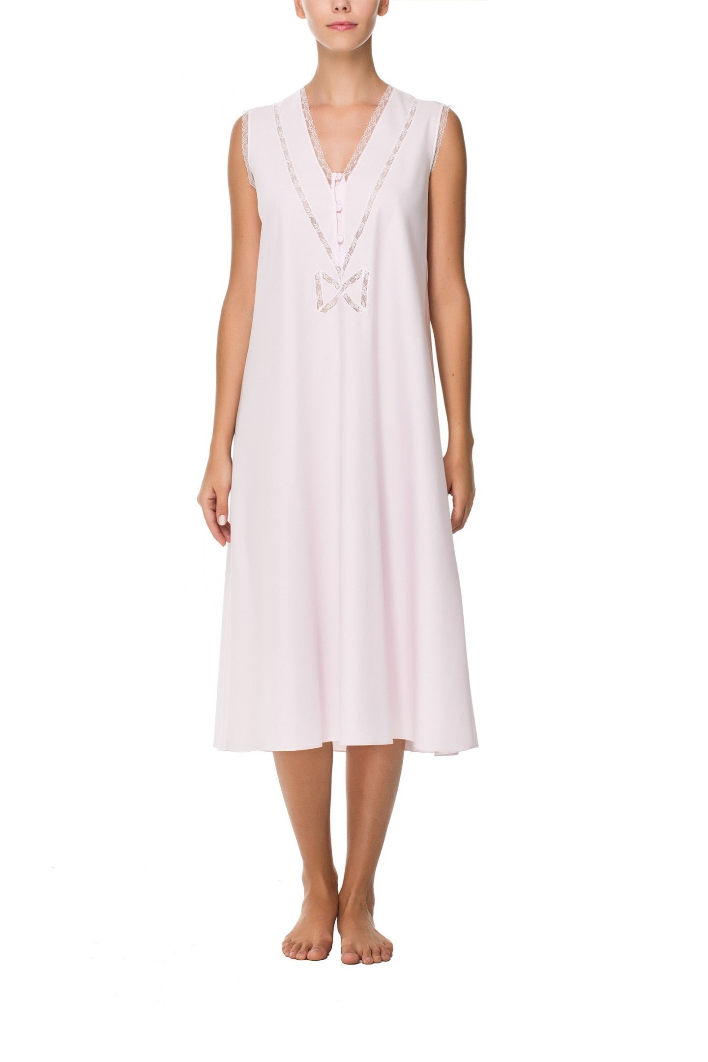 İpek Kıramer-Titi Cotton Chemise Pink-Gecelik-1-Milagron.com