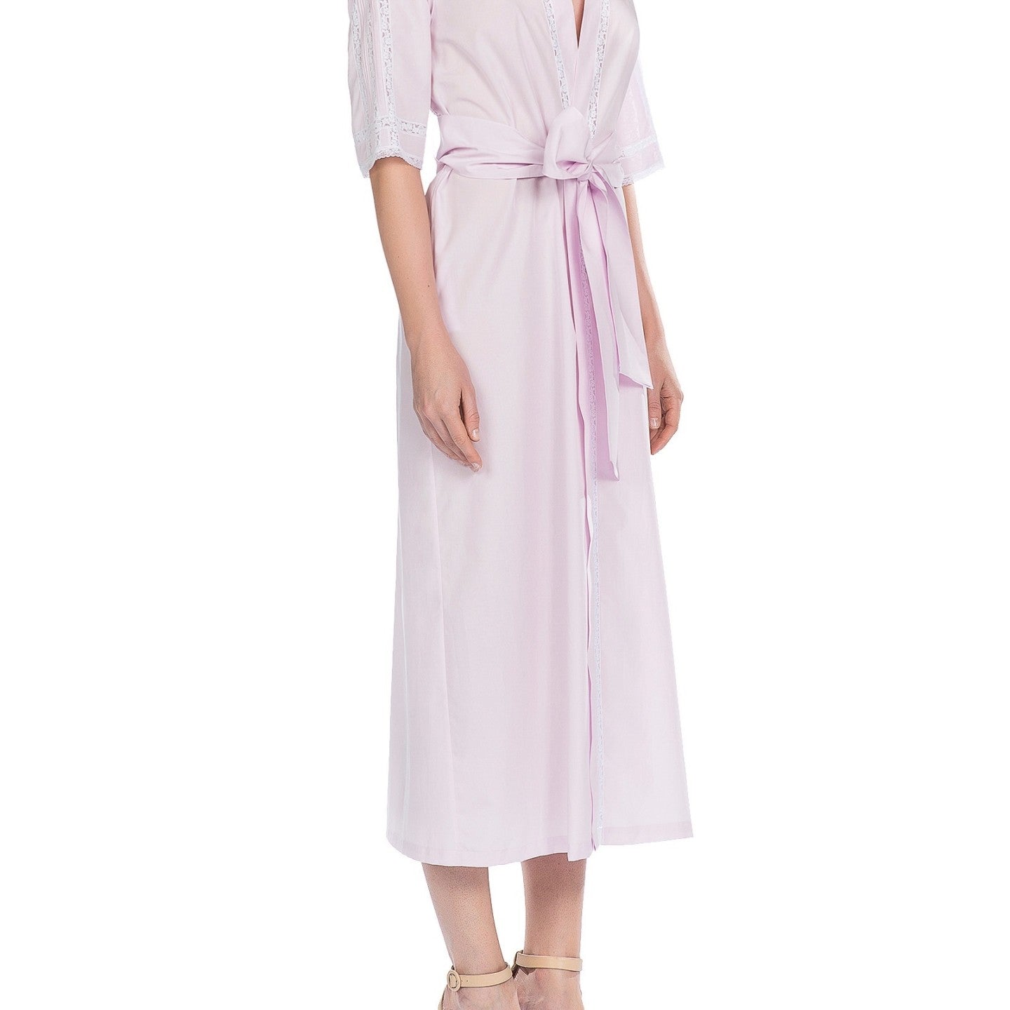 İpek Kıramer-Viboleyn Cotton Robe Pink-Sabahlık-2-Milagron.com