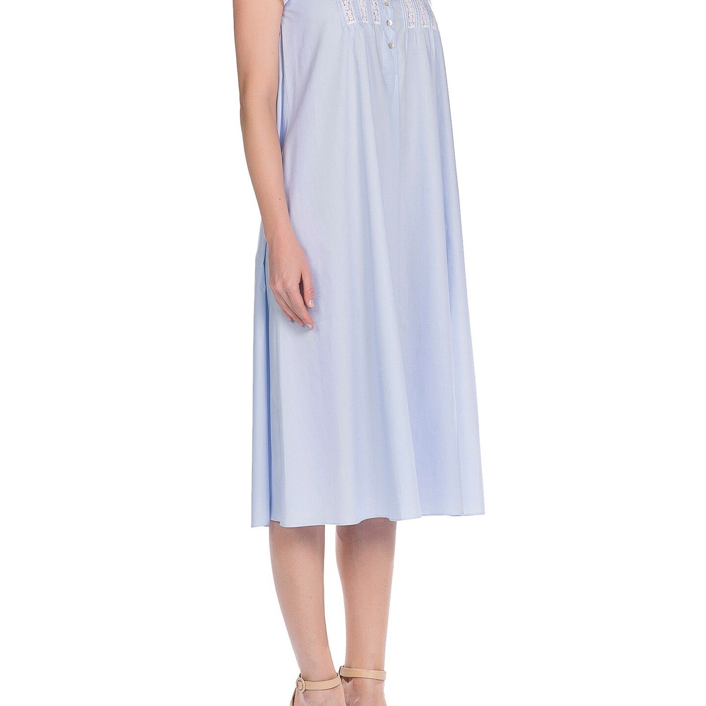 İpek Kıramer-Victorian Cotton Chemise Blue-Gecelik-2-Milagron.com